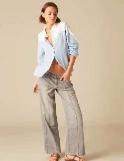 Nicoli Shirts & Blouses<LIGHT BLUE WAVE SHIRT Azules claros