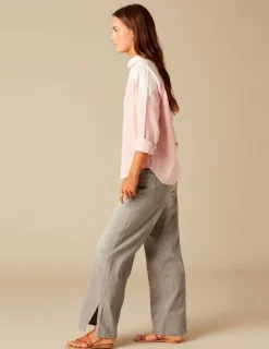 Nicoli Shirts & Blouses<LIGHT PINK WAVE SHIRT Azules claros