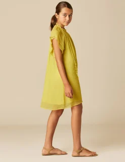 Nicoli Dresses<LIME CHIFFON DRESS Verdes
