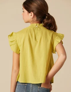 Nicoli Shirts<LIME LACE SHIRT Amarillos