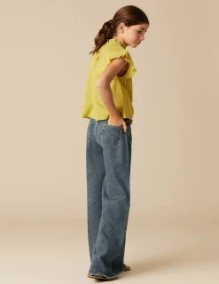 Nicoli Shirts<LIME LACE SHIRT Amarillos