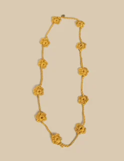 Nicoli Necklaces & Chokers|Necklaces<LIME LONG FLOWER NECKLACE Crudos