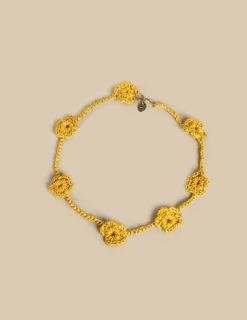 Nicoli Necklaces|Necklaces<LIME SHORT FLOWER NECKLACE Crudos