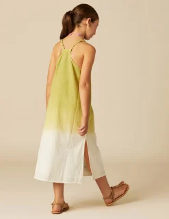 Nicoli Dresses<LIME TIE-DYE DRESS Fresa