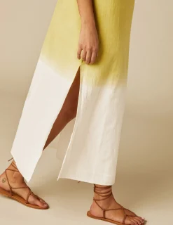 Nicoli Dresses<LIME TIE-DYE DRESS Fresa