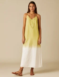 Nicoli Dresses<LIME TIE-DYE DRESS Fresa