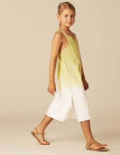 Nicoli Dresses<LIME TIE-DYE DRESS Amarillos