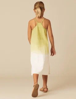 Nicoli Dresses<LIME TIE-DYE DRESS Amarillos
