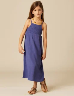 Nicoli Dresses<LONG BLUE DRESS Azules oscuros