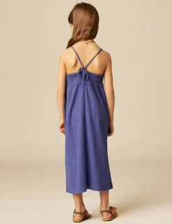 Nicoli Dresses<LONG BLUE DRESS Azules oscuros