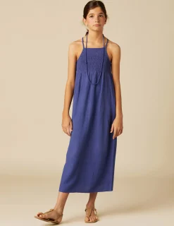 Nicoli Dresses<LONG BLUE DRESS Fresa