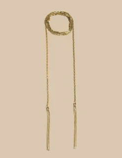 Nicoli Necklaces & Chokers<LONG GOLD CHAIN Dorados