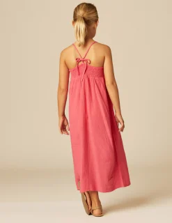 Nicoli Dresses<LONG PINK DRESS Azules oscuros