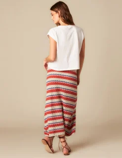 Nicoli Knitwear|Skirts<MULTICOLOURED KNIT SKIRT Rojos