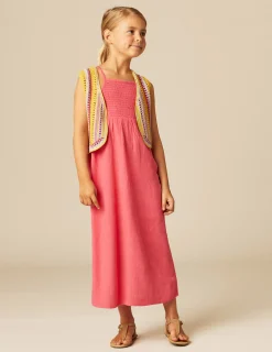 Nicoli Knitwear|Waistcoats<MUSTARD KNIT VEST Azules