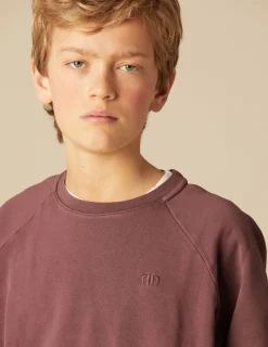 Nicoli Sweatshirts<NN DARK BERRY SWEATSHIRT Morados