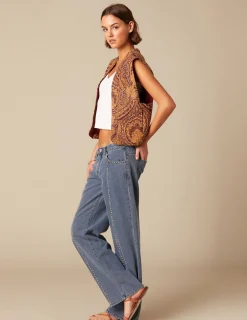 Nicoli Waistcoats<PAISLEY WAISTCOAT Marrones