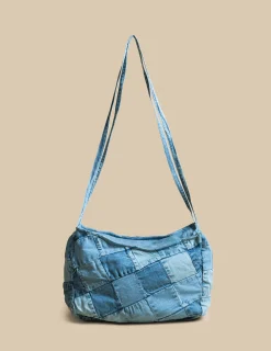 Nicoli Bags<PATCHWORK DENIM BAG Azul vaquero