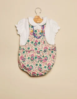 Nicoli Playsuits & Dungarees<PINK AND BLUE FLORAL PLAYSUIT Verdes claros