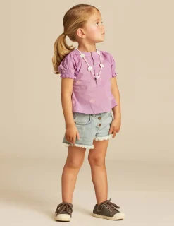 Nicoli Shirts<PINK EMBROIDERED SHIRT Rosas