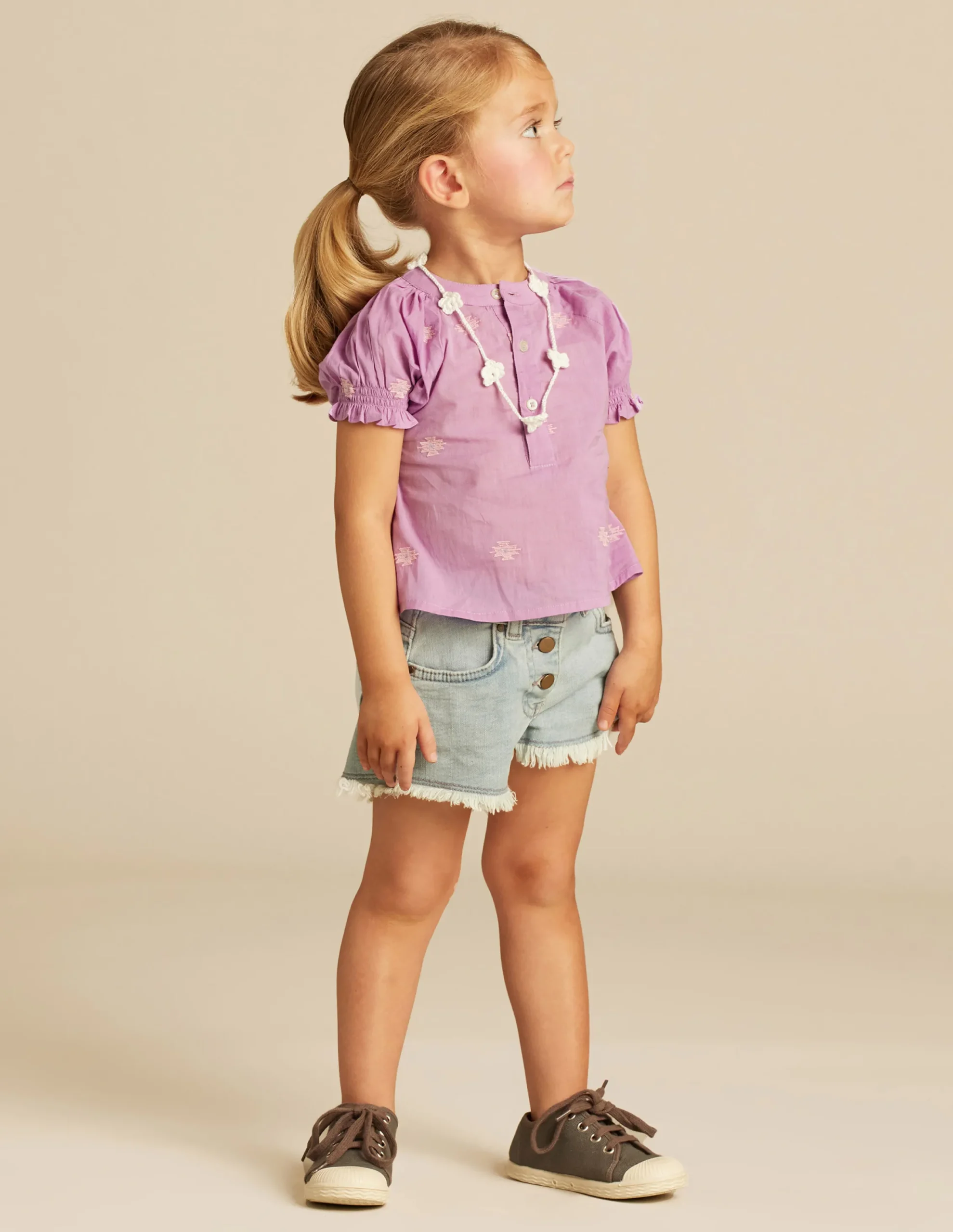 Nicoli Shirts<PINK EMBROIDERED SHIRT Rosas