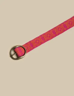 Nicoli Belts|Belts<PINK ETHNIC BELT Azul a&ntilde;il