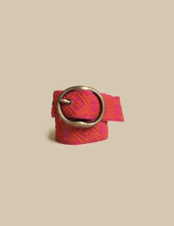 Nicoli Belts|Belts<PINK ETHNIC BELT Azul añil