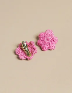 Nicoli Hair Accesories|Hair accessories<PINK HAIR CLIPS Crudos