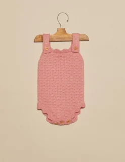 Nicoli Playsuits & Dungarees|Knitwear<PINK KNITTED PLAYSUIT Rosas