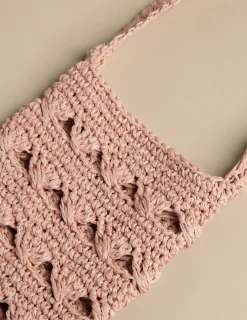 Nicoli Bags|Bags & Shoulder bags<PINK RAFFIA CROSSBODY BAG Rosas