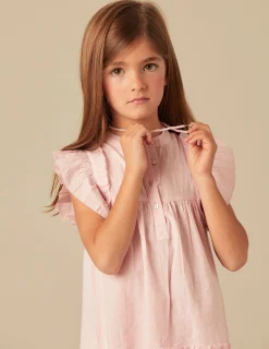 Nicoli Dresses<PINK RUFFLE DRESS Rosas