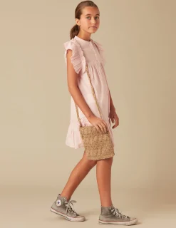 Nicoli Dresses<PINK RUFFLE DRESS Rosas