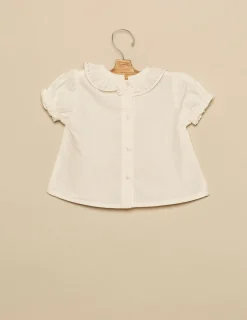 Nicoli Shirts<PINK TOPSTITCHING SHIRT Azules claros