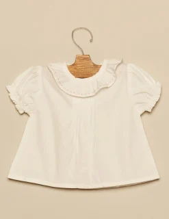 Nicoli Shirts<PINK TOPSTITCHING SHIRT Azules claros