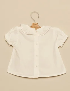 Nicoli Shirts<PINK TOPSTITCHING SHIRT Azules claros