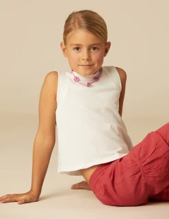 Nicoli Trousers<RED POCKET LINEN TROUSERS Azules