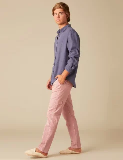 Nicoli Trousers<RED STRIPED CARGO TROUSERS Azules