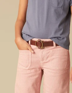 Nicoli Trousers|Denim<RED STRIPED JEANS Rojos