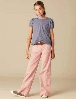 Nicoli Trousers|Denim<RED STRIPED JEANS Rojos