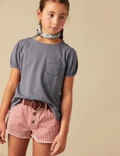 Nicoli Denim|Shorts<RED STRIPED SHORTS Rojos