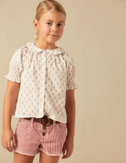 Nicoli Denim|Shorts<RED STRIPED SHORTS Rojos