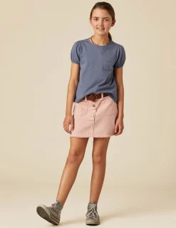 Nicoli Skirts|Denim<RED STRIPED SKIRT Rojos