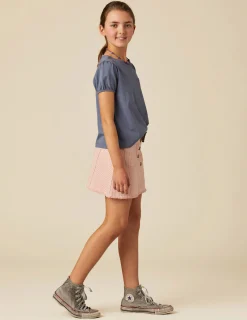 Nicoli Skirts|Denim<RED STRIPED SKIRT Rojos