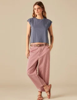 Nicoli Trousers<RED STRIPPED TROUSERS Rojos