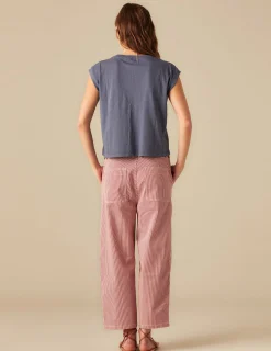 Nicoli Trousers<RED STRIPPED TROUSERS Rojos