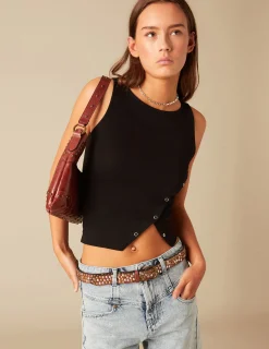 Nicoli Denim|Shorts<RIBBED BERMUDA SHORTS Vaquero azul