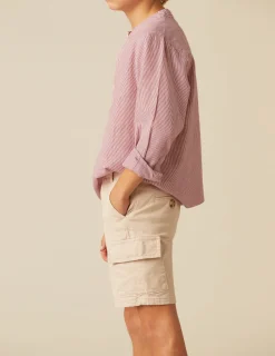 Nicoli Trousers<SAND CARGO SHORTS Verde caza