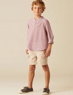 Nicoli Trousers<SAND CARGO SHORTS Verde caza