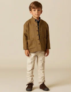 Nicoli Trousers<SAND CARGO TROUSERS Beiges