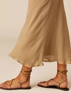 Nicoli Skirts<SAND CHIFFON SKIRT Fresa